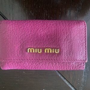 Mui Miu Frusia Leather Key/Card Holder